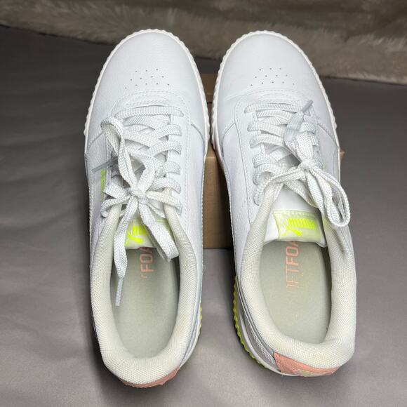 PUMA Carina Sneaker Womens Sz 10 Retro Style Old School Classic Clean Look EUC - Picture 11 of 15